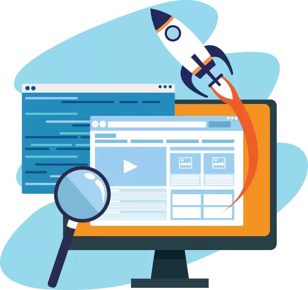 Seo- & Perfmormance -Optimierung durch Shopware Experten Screens mit Rakete